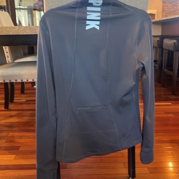 Pink Active Performance Jacket Grey Size Medium - Picture 3 of 4